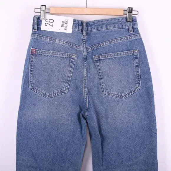 BDG Ripped High Rise Mom Blue Jeans - Picture 5 of 5